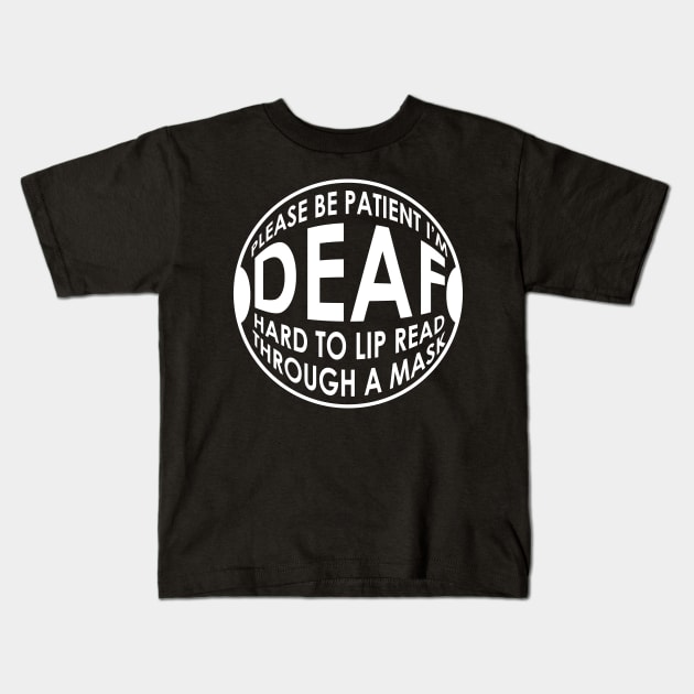 Deaf Awareness Social Distancing Kids T-Shirt by BraaiNinja